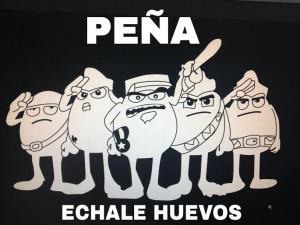 Imagen corporativa de la Peña Échale Huevos.