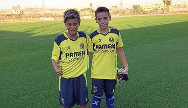 Los dos jugadores de las inferiores de la Peña Deportiva.