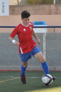 Adrián Montalbán, en un partido de Liga.