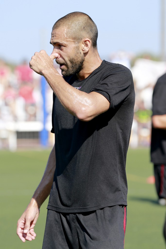 El defensa sevillano Óscar Tena.