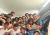 Jugadores de la UD Ibiza y la Peña Deportiva durante el derbi de Liga Nacional Juvenil en Can Misses 2.